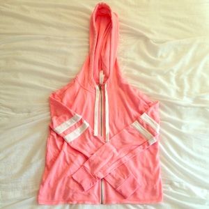 Aeropostale Pink Cropped Hoodie